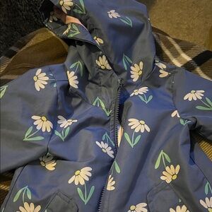 Carter's Navy Floral Kids Raincoat